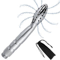 Anal Douche Anal Cleaner Enema Douche Anal Enema Shower Attachment with 48-Hole Water Shower Nozzle Stainless Steel Enema Douches for Men or Women